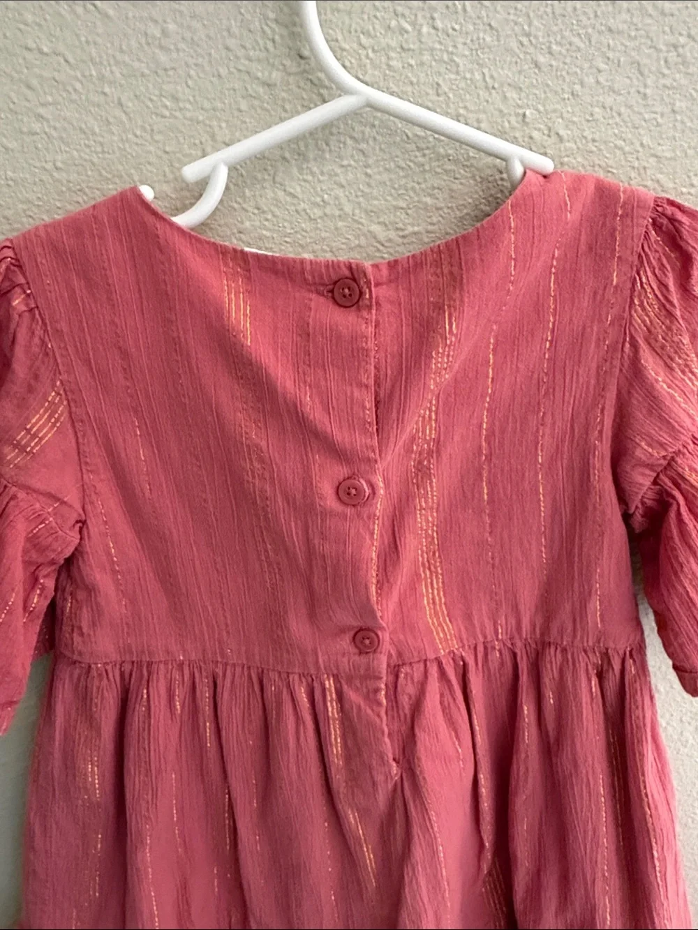OshKosh B'gosh Pink Peplum Top with Shimmer Stripes